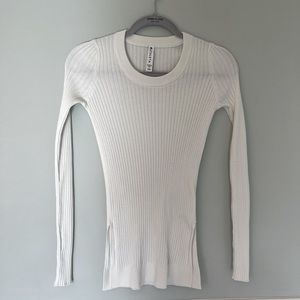 Athleta ribbed side slit sweater XXS